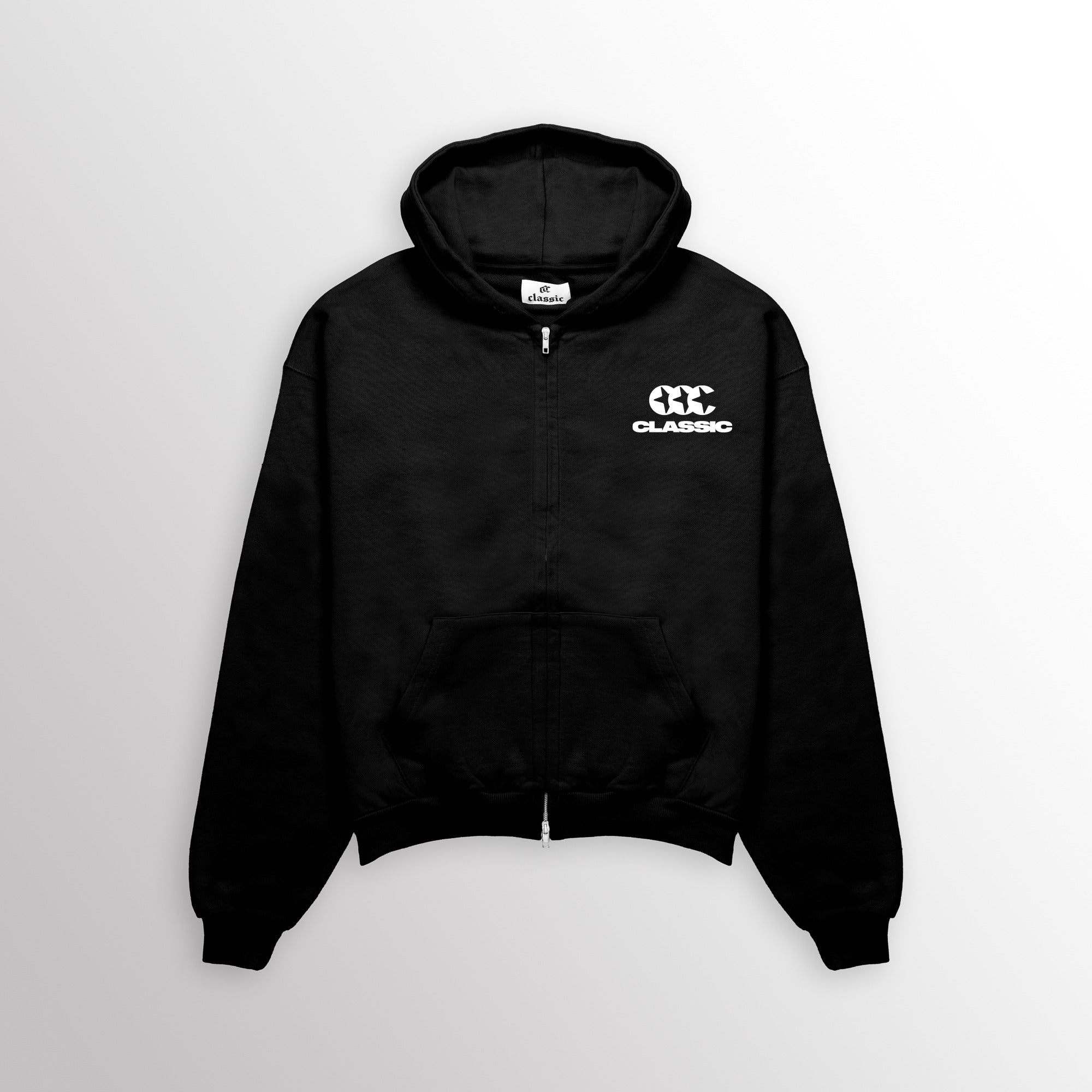 Black Full Zip Hoodie