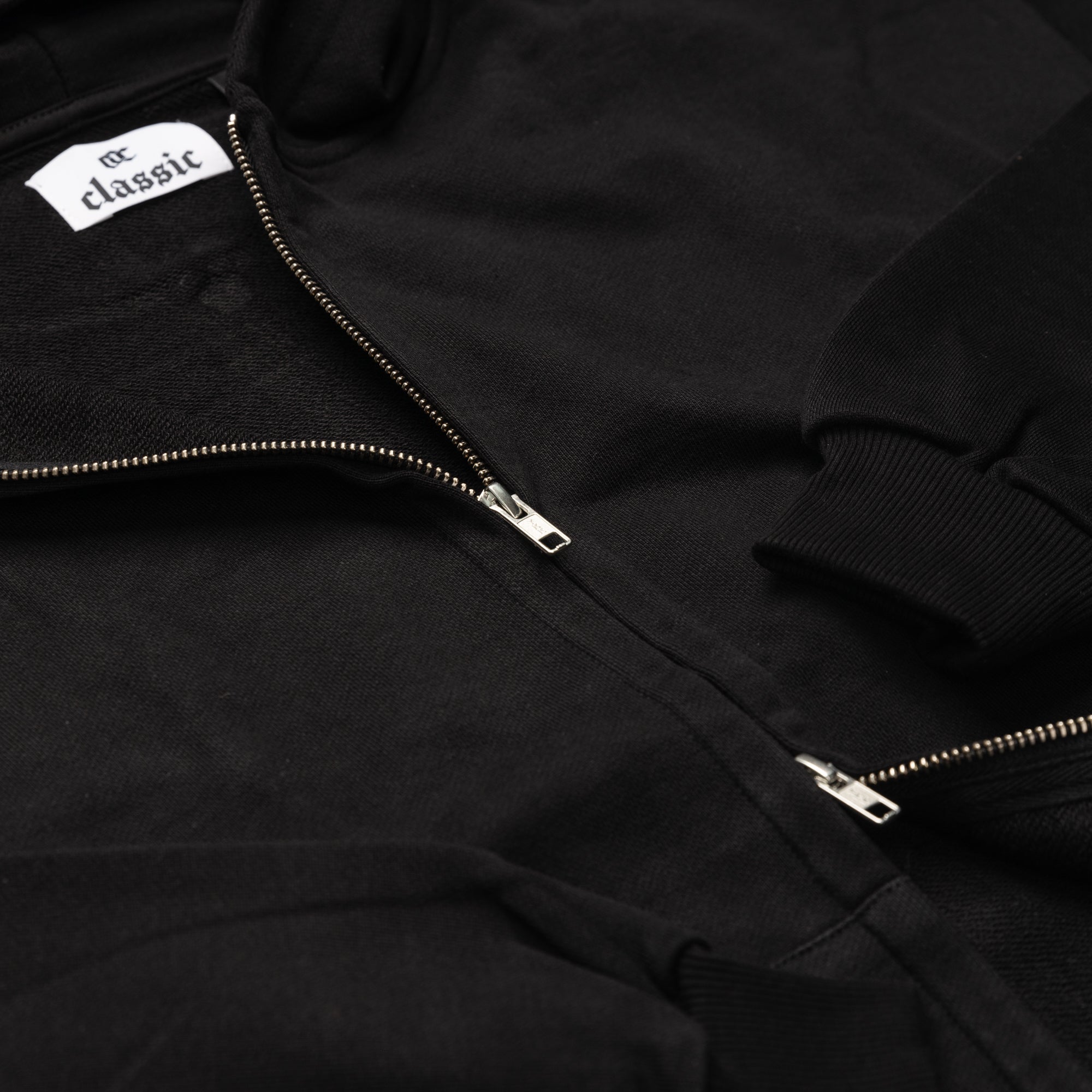 Black Full Zip Hoodie